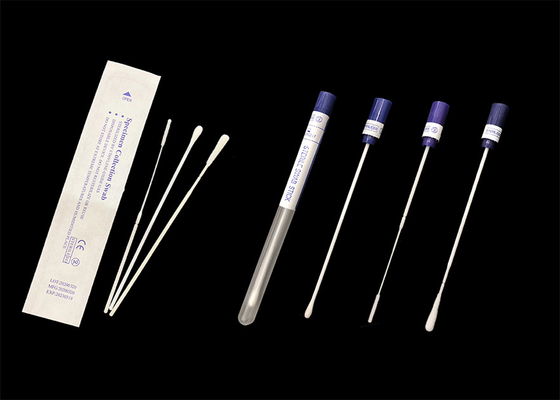 EO Sterile 150mm Nylon Rayon Throat Sampling Nasal Flocked Swab